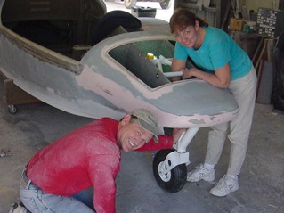 Will & Mary constructing nose gear