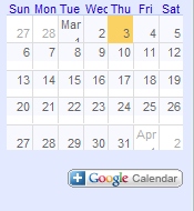 PPA Gpoogle Event Calendar